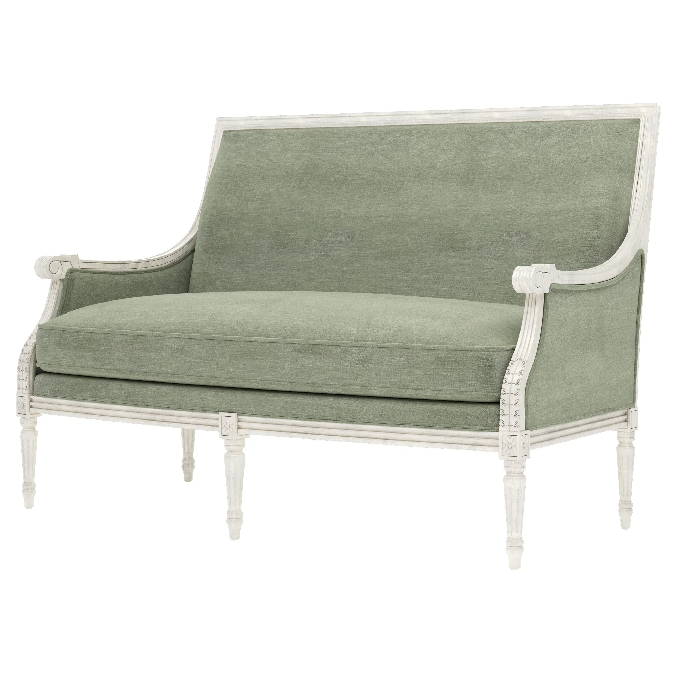 Juliette Settee - Lustre Verde, Velvet