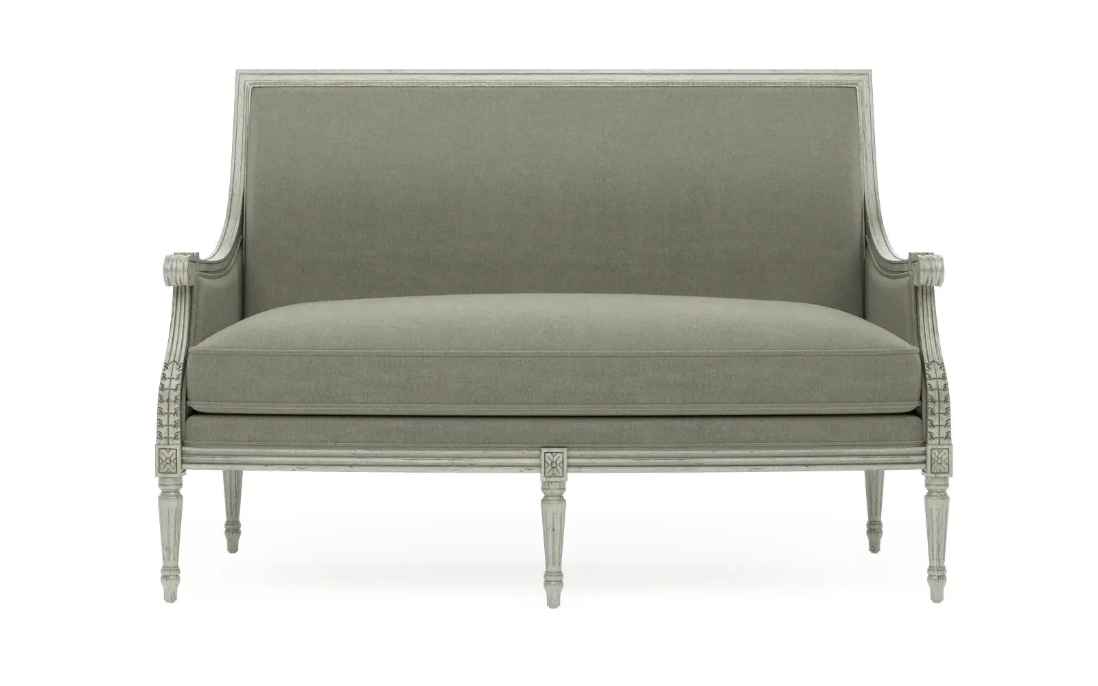 Juliette Settee - Sage, Velvet