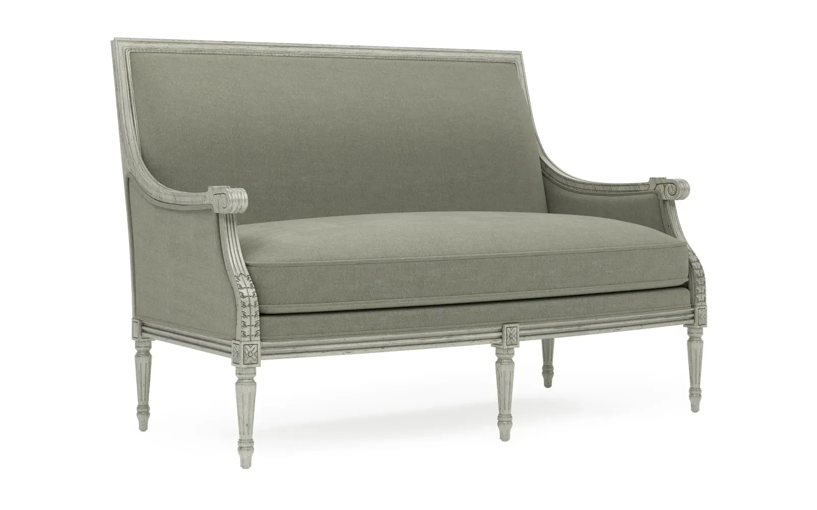 Juliette Settee - Sage, Velvet