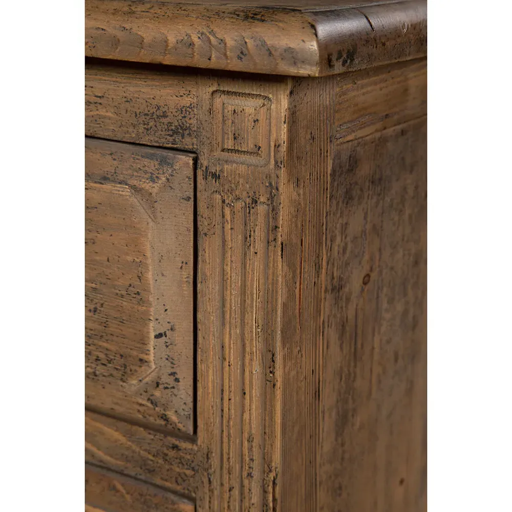 Julio 3 Drawer Dresser - Brown, Pine Wood