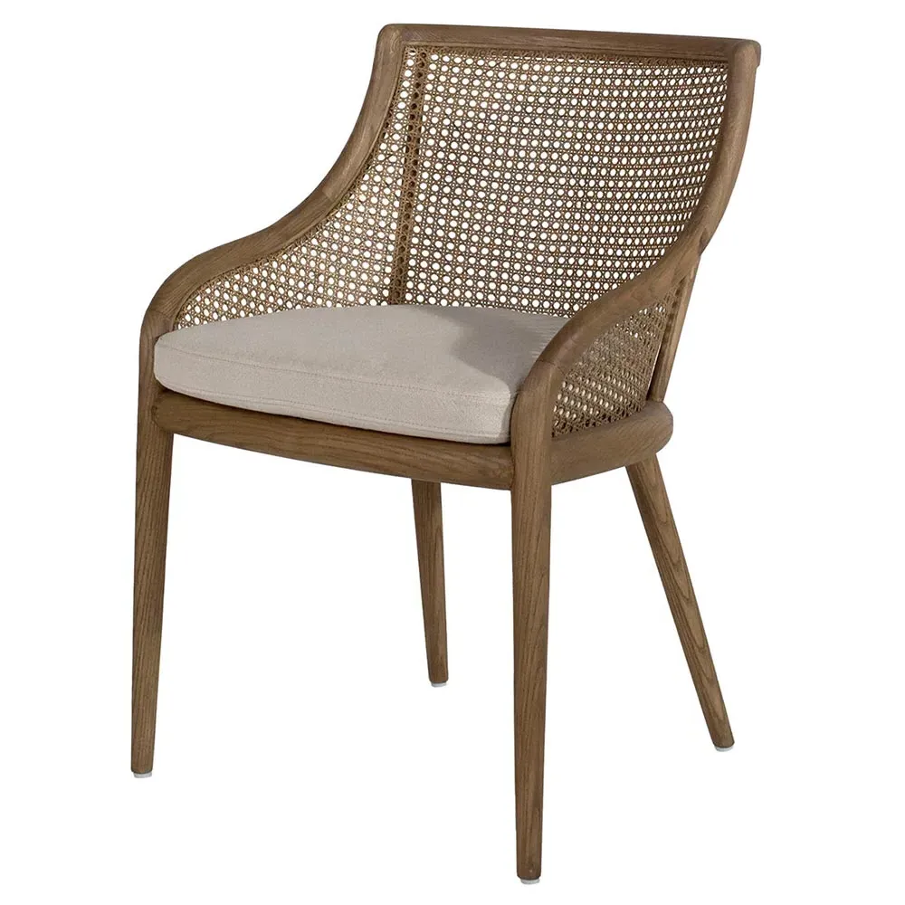 Julio Dining Arm Chair - Brown, Rattan image