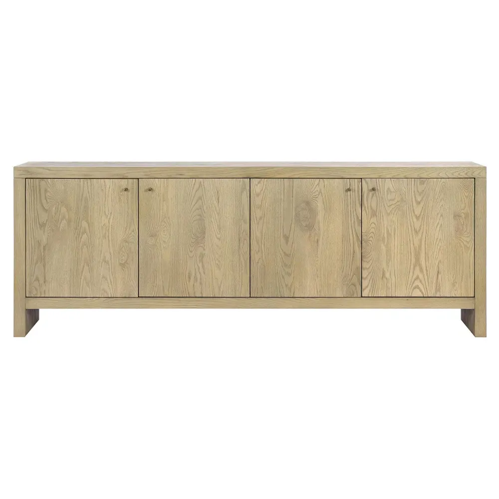 Julius 82" Media Cabinet - Sand Brown, Oak image