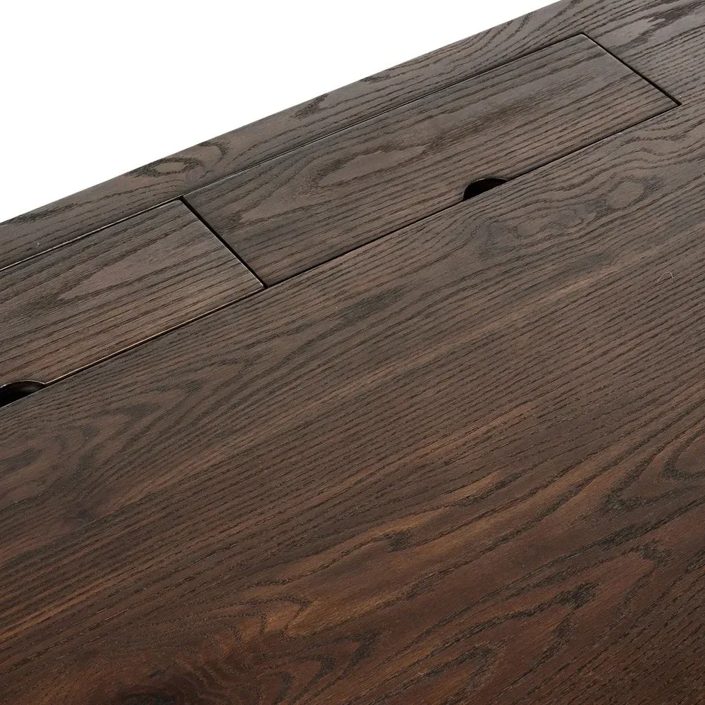 Julius Executive Desk - Brown, Oak