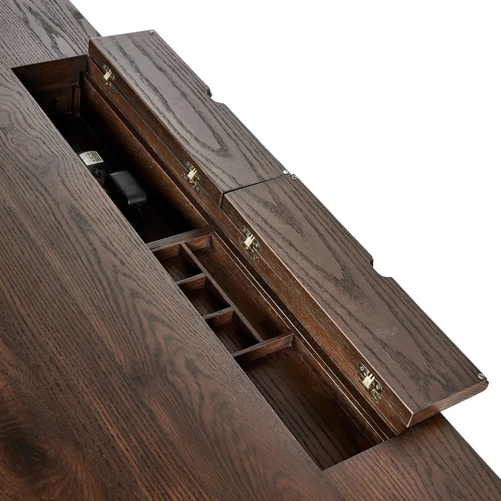 Julius Executive Desk - Brown, Oak