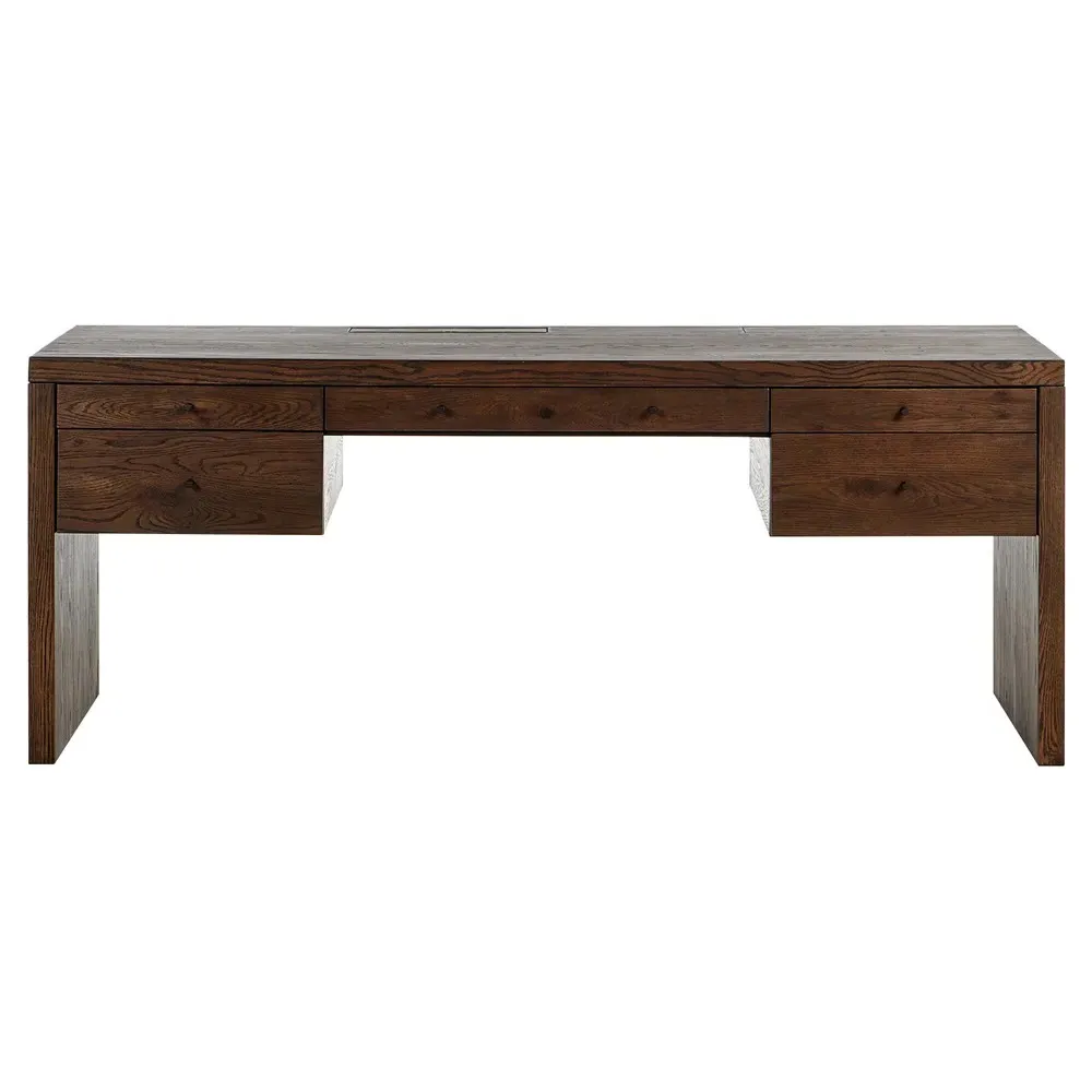Julius Executive Desk - Brown, Oak image