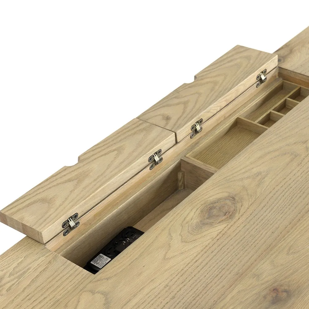 Julius Executive Desk - Light Brown, Oak