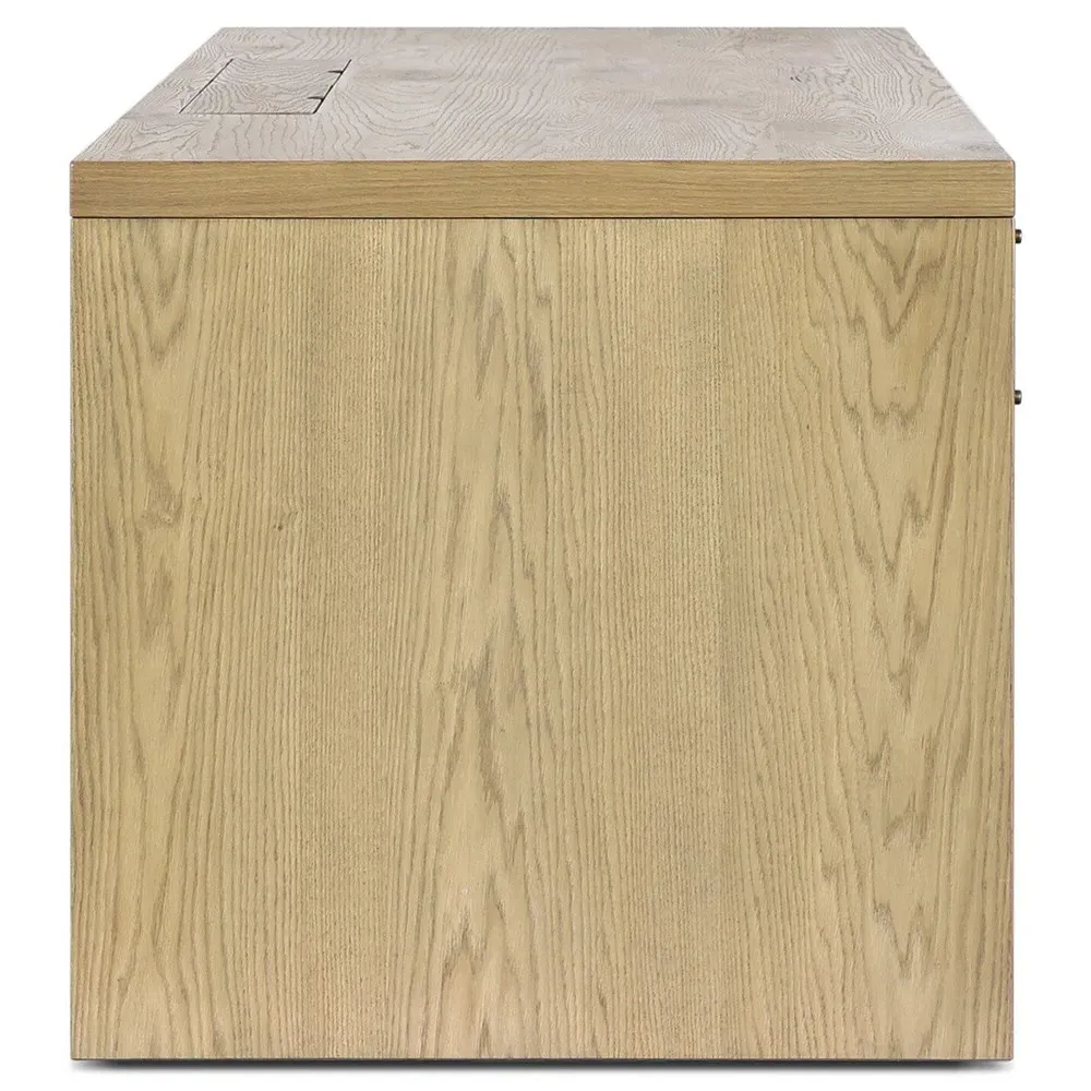 Julius Executive Desk - Light Brown, Oak