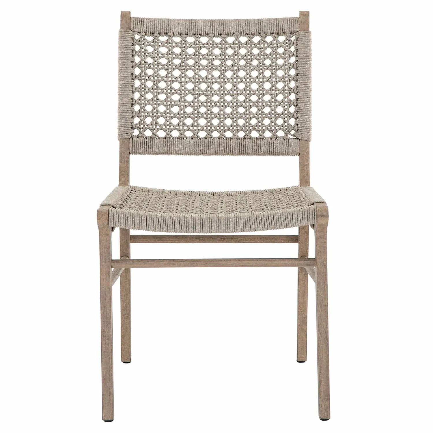 Julius Outdoor Dining Side Chair - Brown, Teak image