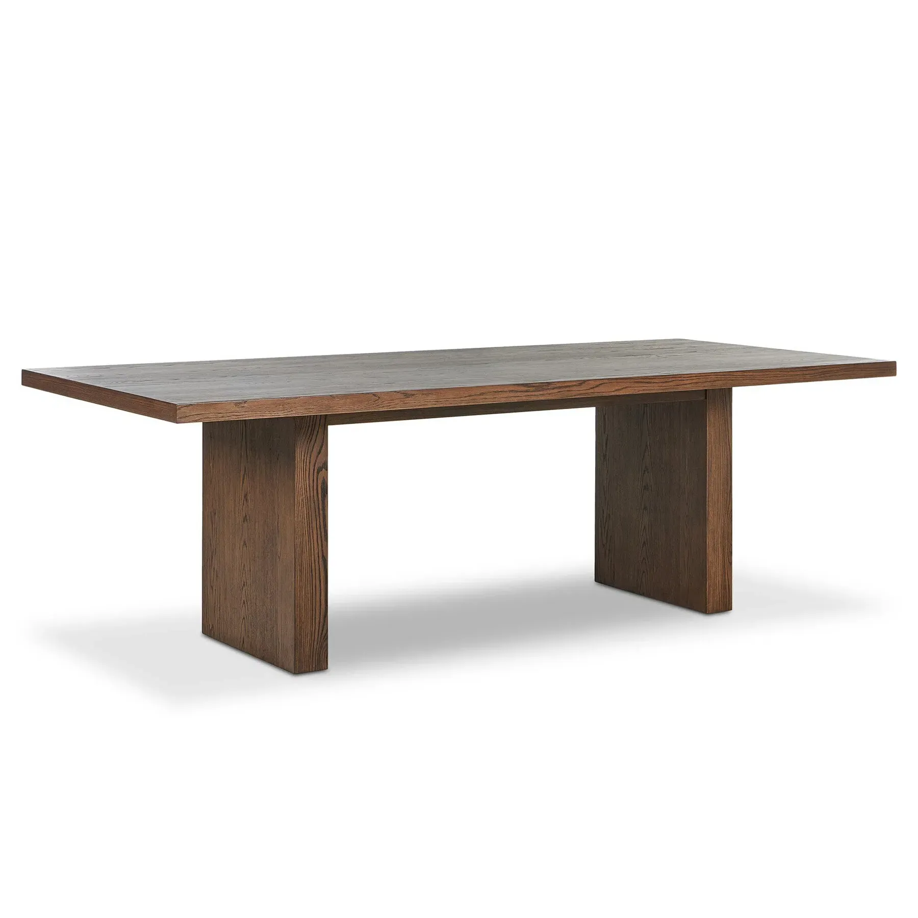 Julius Rectangular Dining Table - Brown, Oak