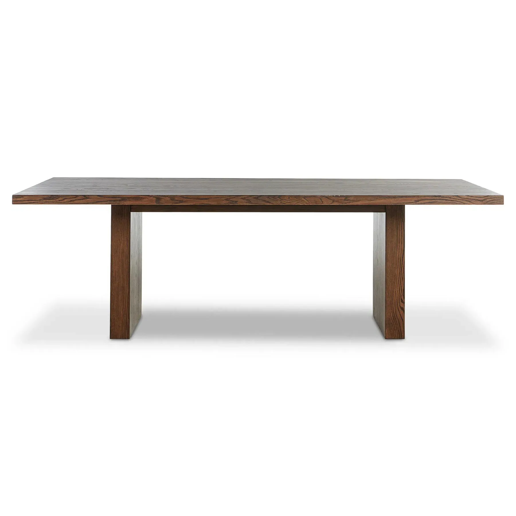 Julius Rectangular Dining Table - Brown, Oak