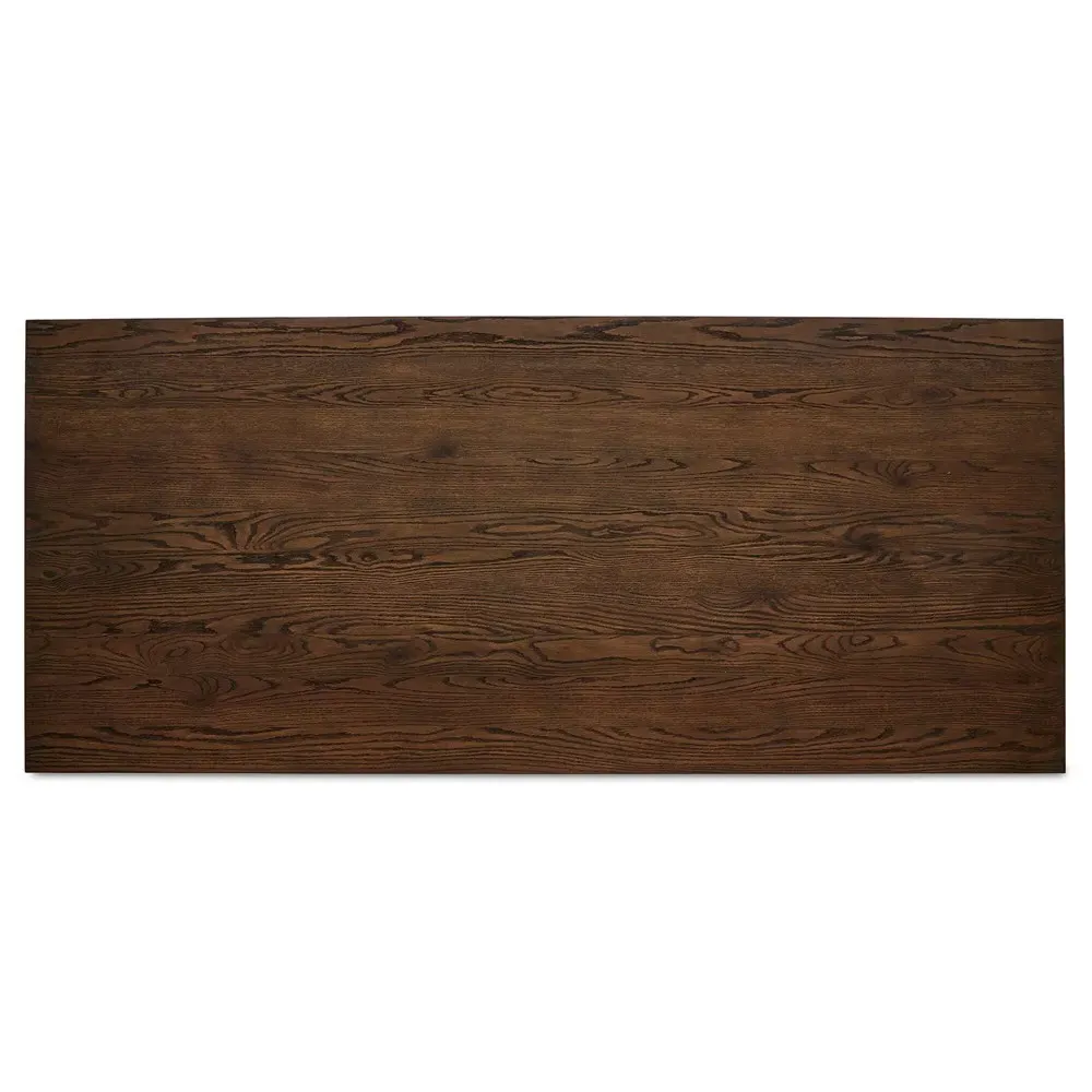 Julius Rectangular Dining Table - Brown, Oak
