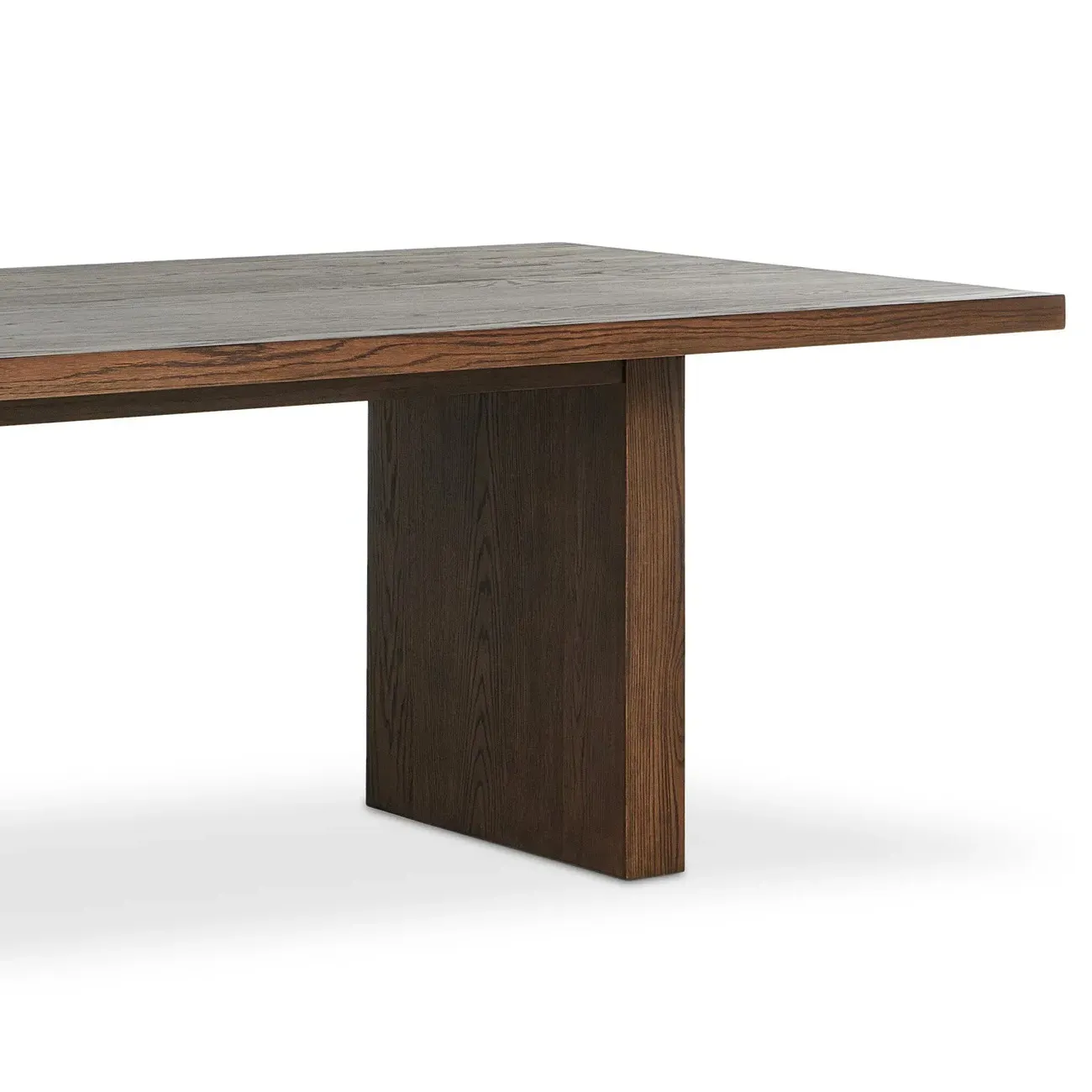 Julius Rectangular Dining Table - Brown, Oak