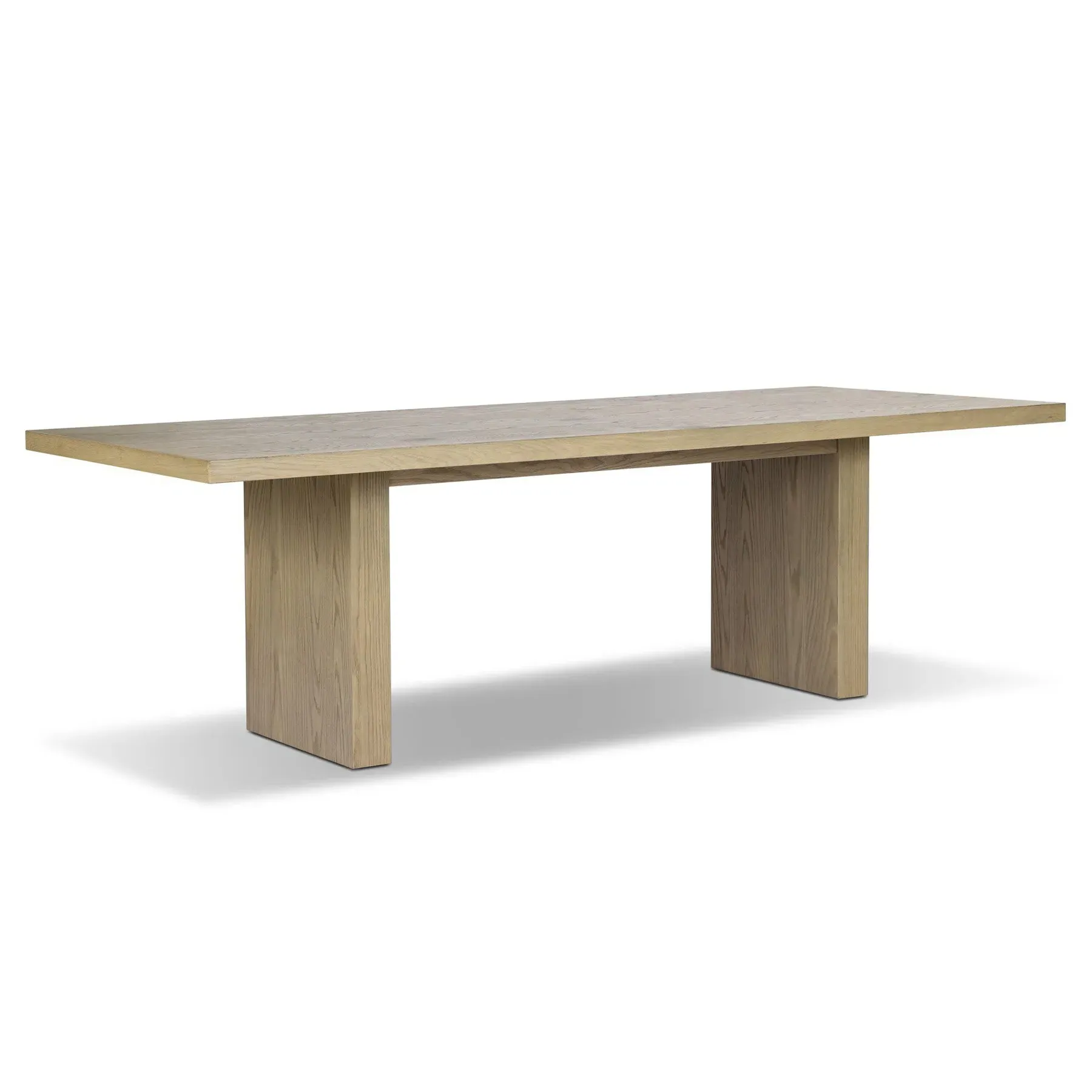 Julius Rectangular Dining Table - Light Brown, Oak