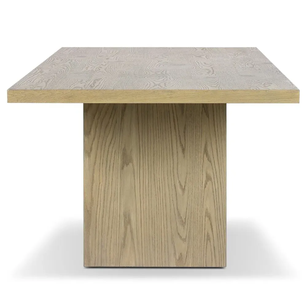 Julius Rectangular Dining Table - Light Brown, Oak