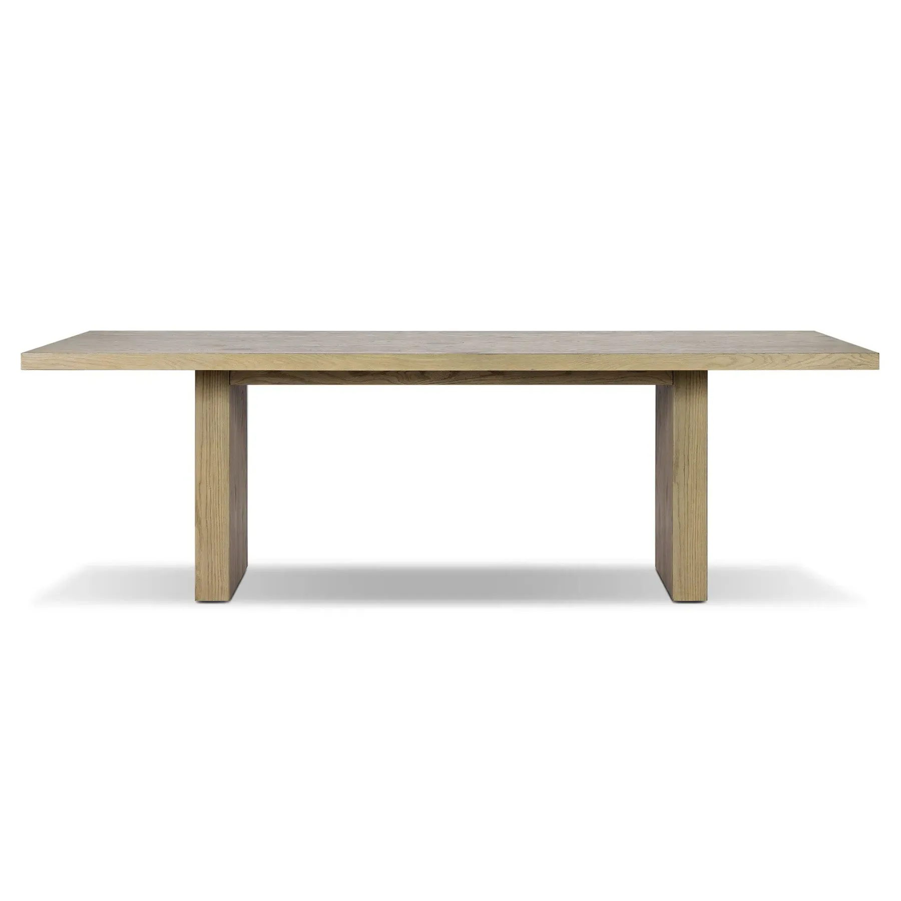 Julius Rectangular Dining Table - Light Brown, Oak