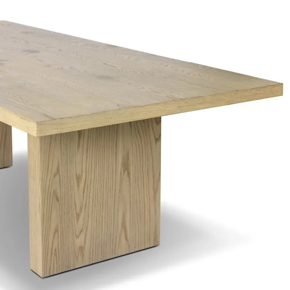 Julius Rectangular Dining Table - Light Brown, Oak