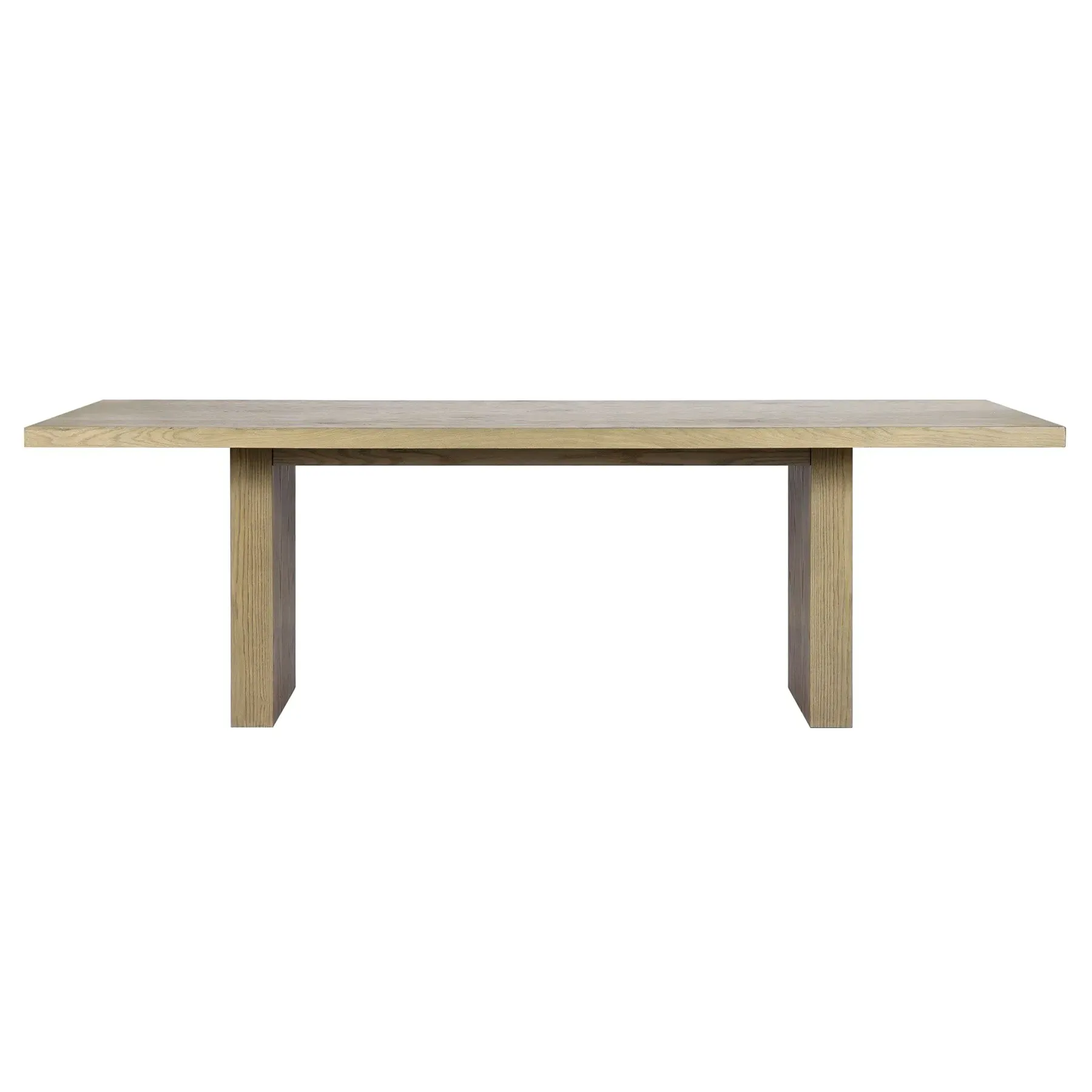 Julius Rectangular Dining Table - Light Brown, Oak