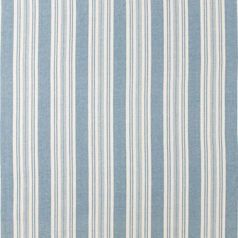 June Striped Arm Chair - Blue, Cotton