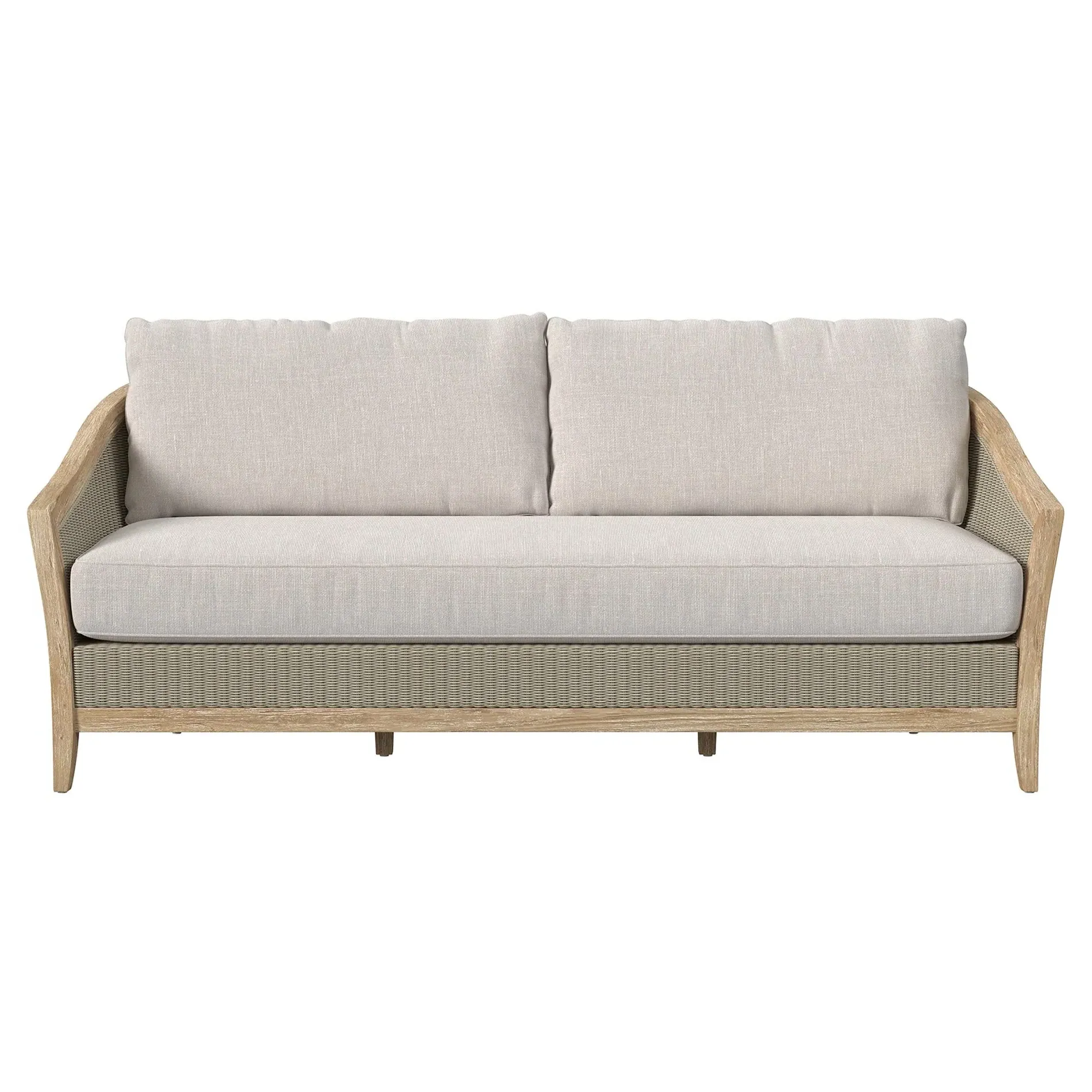 Junia 86" Outdoor Sofa - Beige, Teak