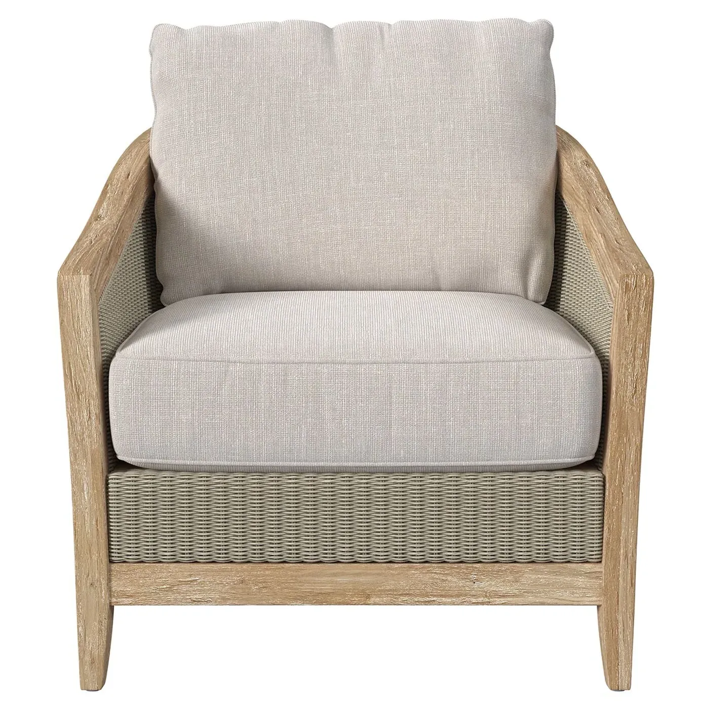 Junia Outdoor Club Chair - Beige, Teak