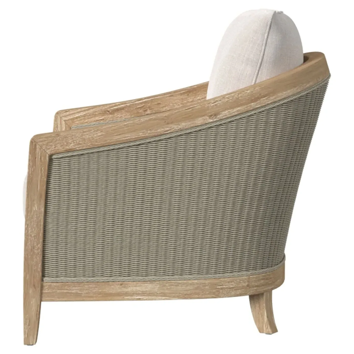 Junia Outdoor Club Chair - Beige, Teak