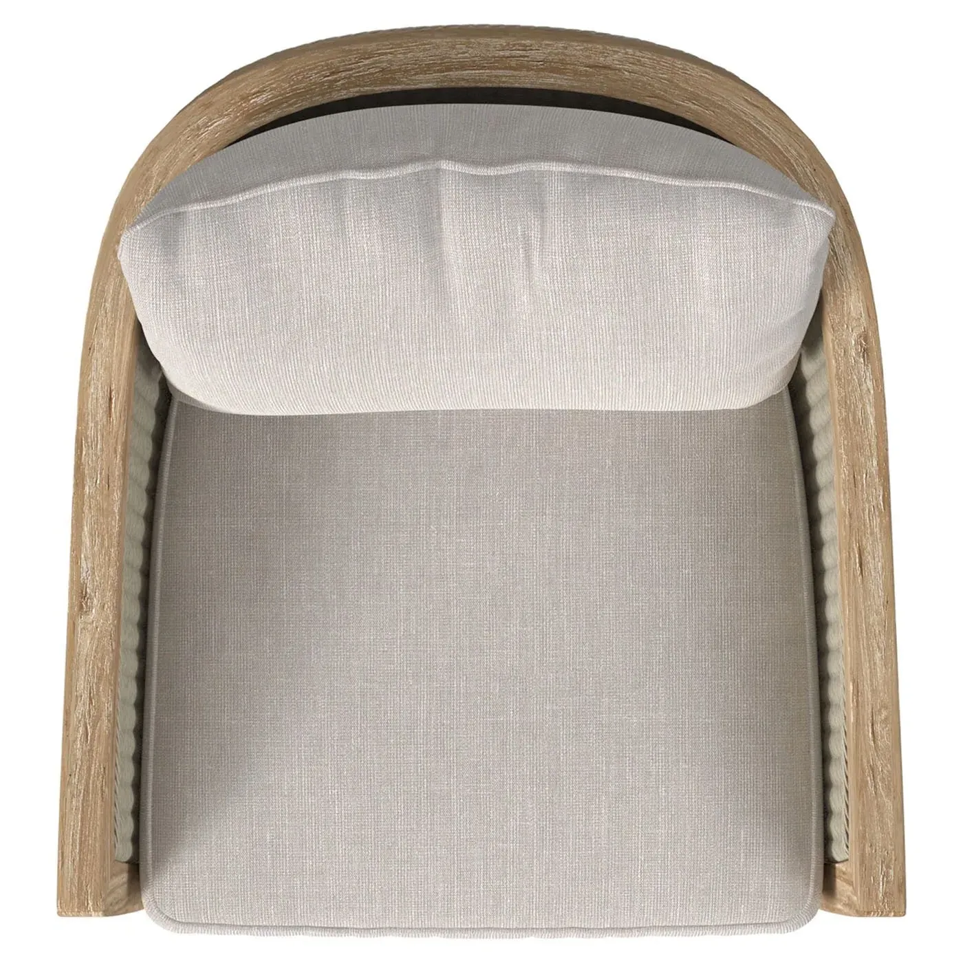 Junia Outdoor Club Chair - Beige, Teak