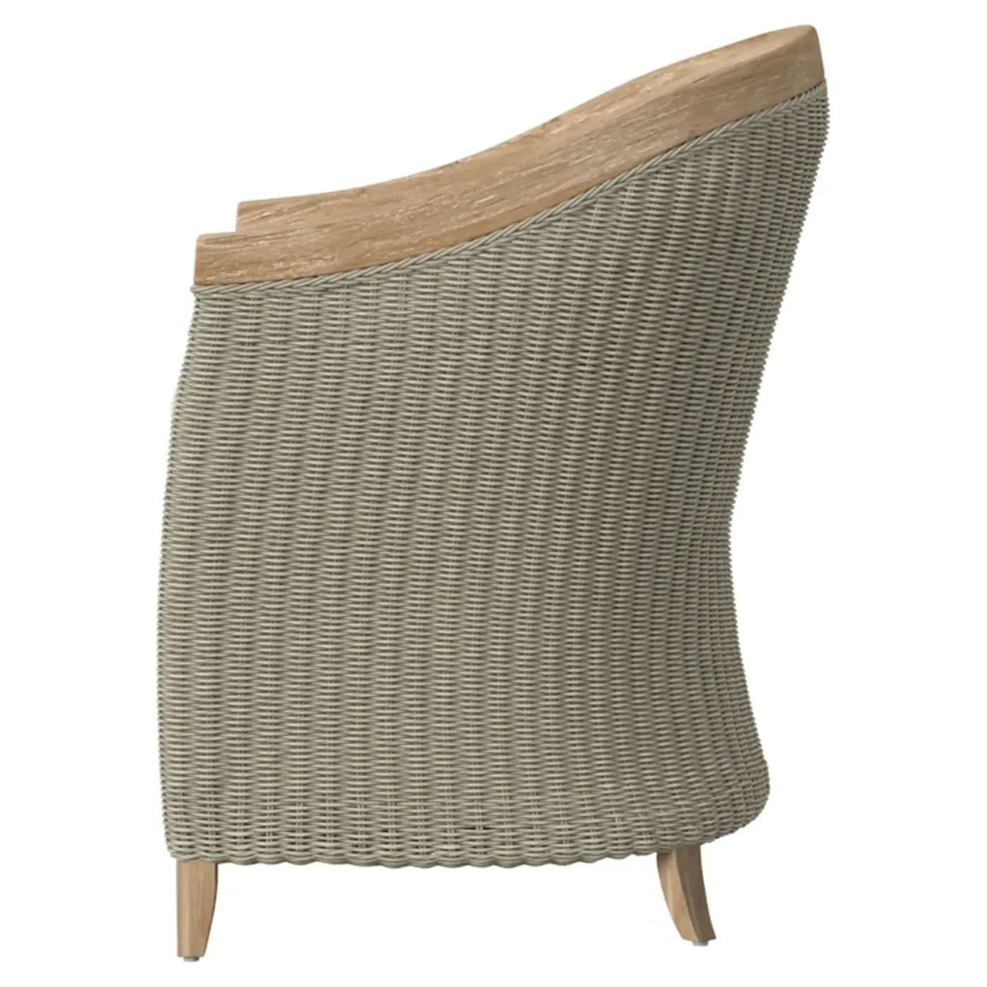 Junia Outdoor Dining Arm Chair - Beige, Teak