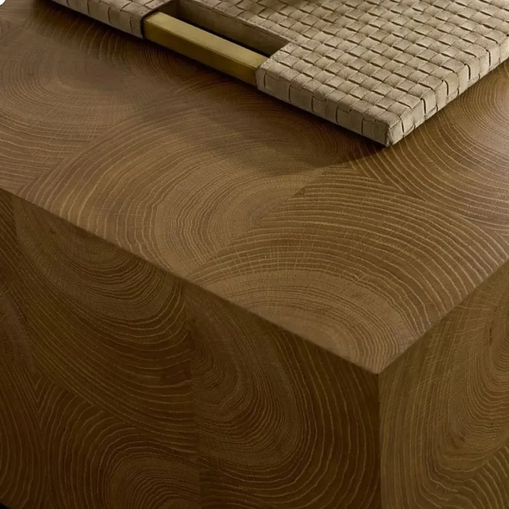 Justice Rectangular Storage Coffee Table - Brown, Oak