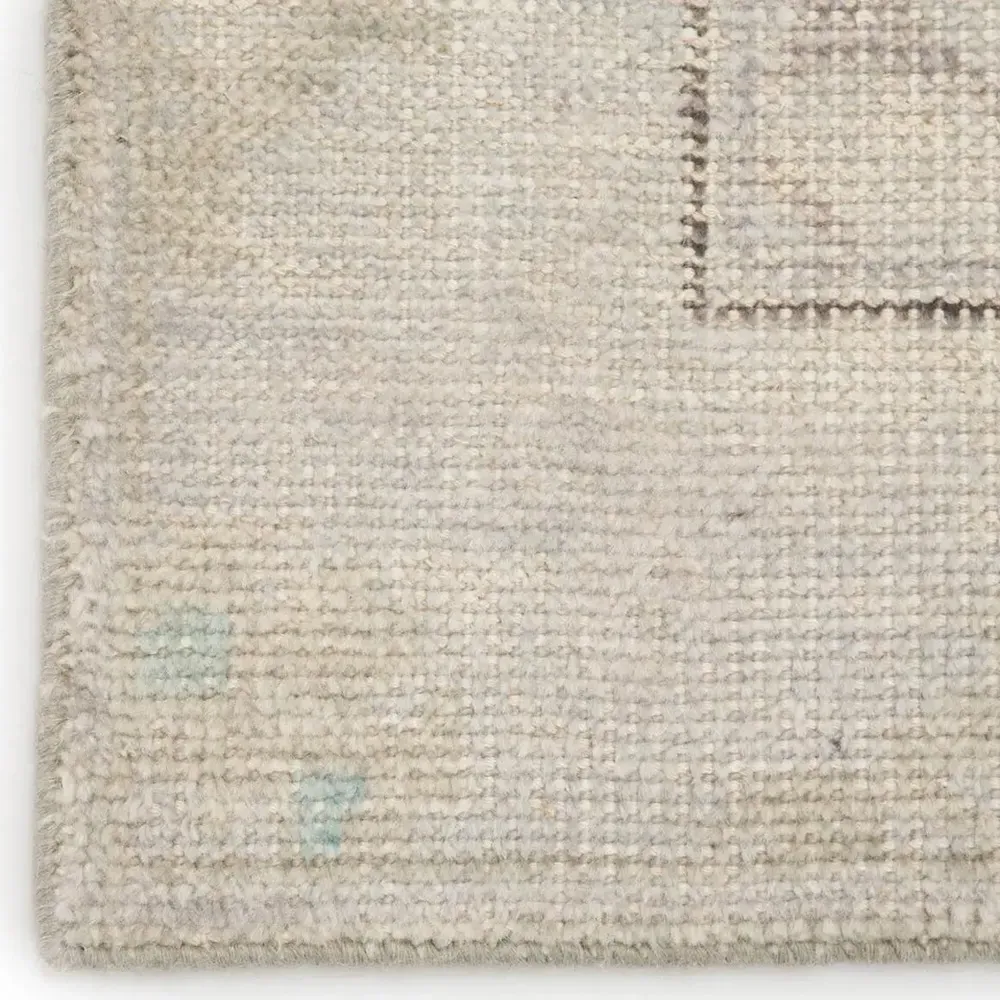 Kade Modify Sample Medallion Patterned Hand Knotted Rug - Grey, Wool