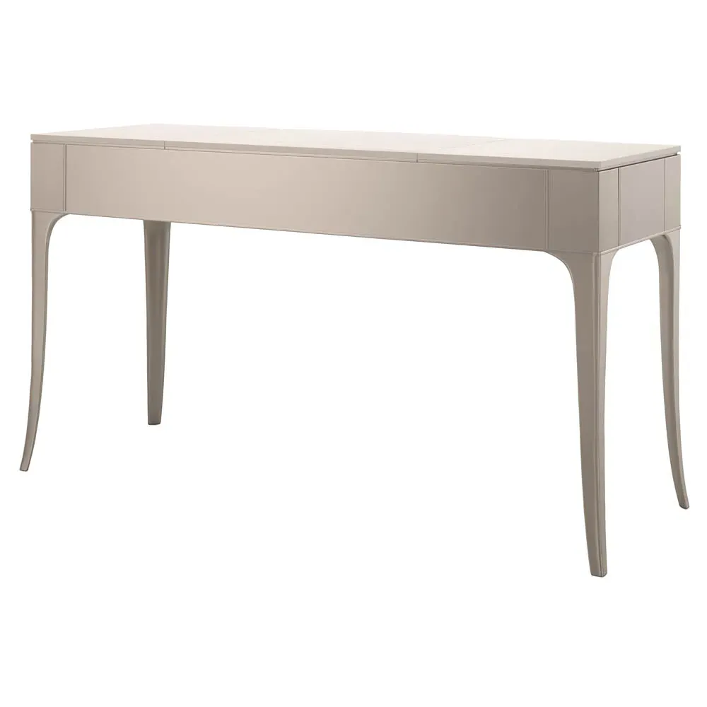 Kade Vanity Desk - Soft Silver, Hardwood