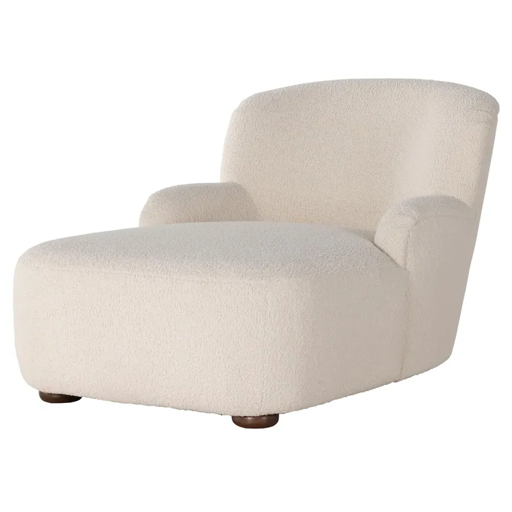 Kaden Chaise Lounge - Cream, Boucle image