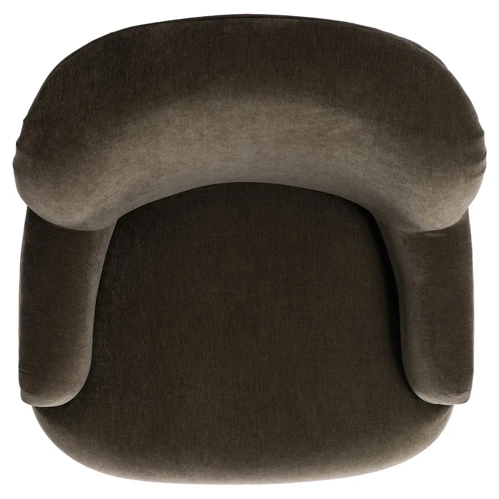 Kaden Wingback Arm Chair - Olive Green, Velvet