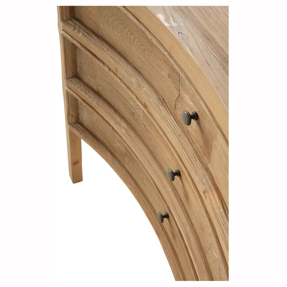 Kadence 3 Drawer Bachelor Chest - Brown, Pine Wood