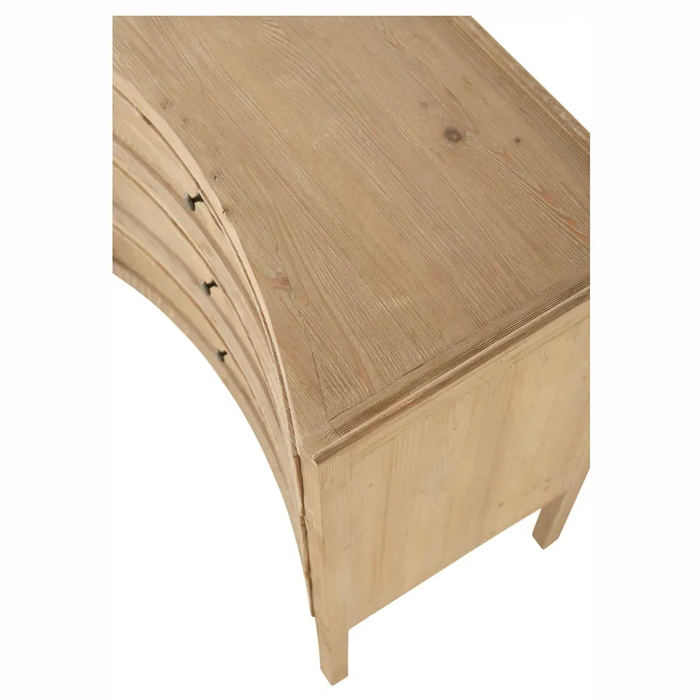 Kadence 6 Drawer Double Dresser - Natural Brown, Pine Wood