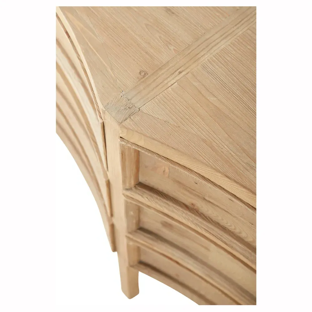 Kadence 6 Drawer Double Dresser - Natural Brown, Pine Wood