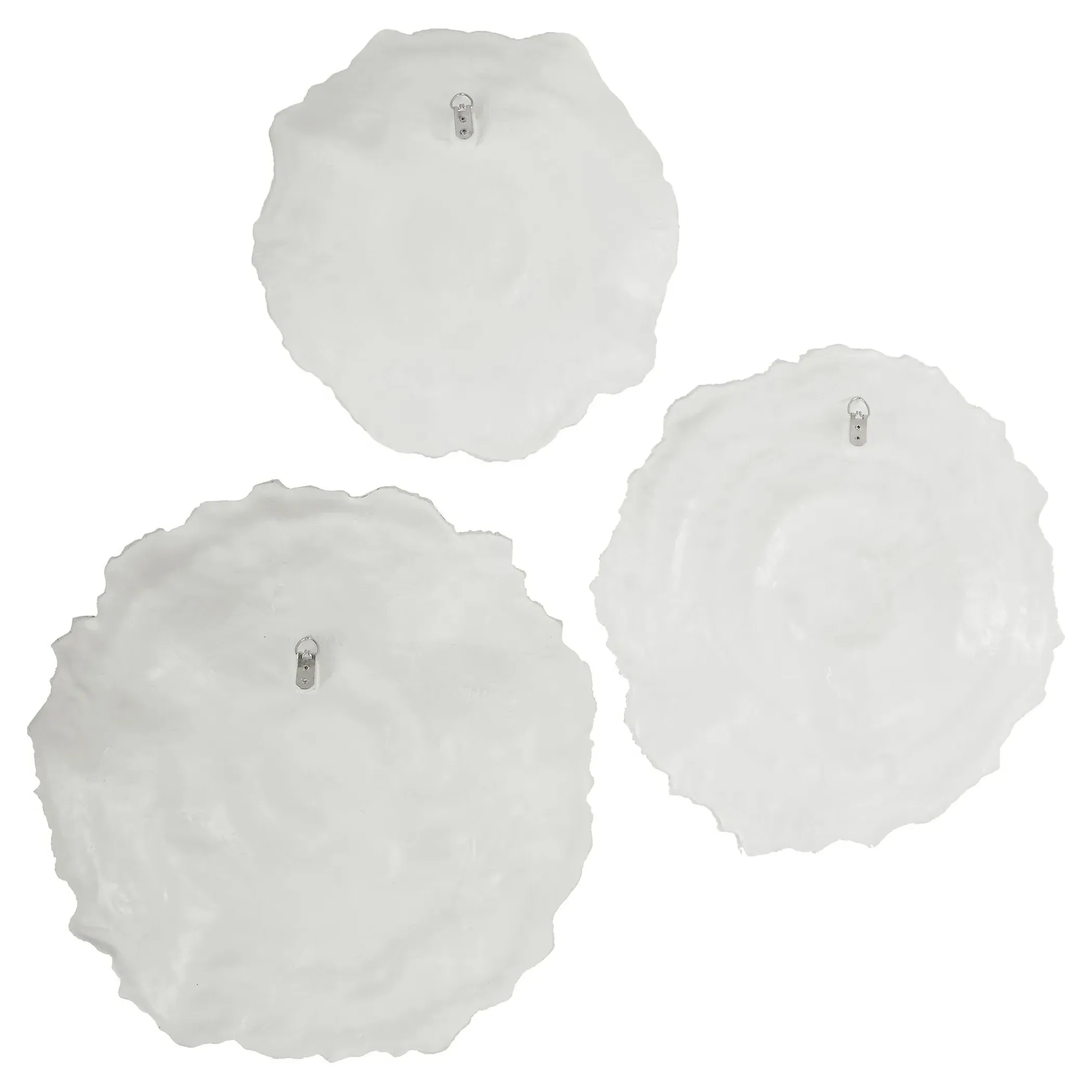 Kaelin Coral Textured Wall Decor Set of 3 - White