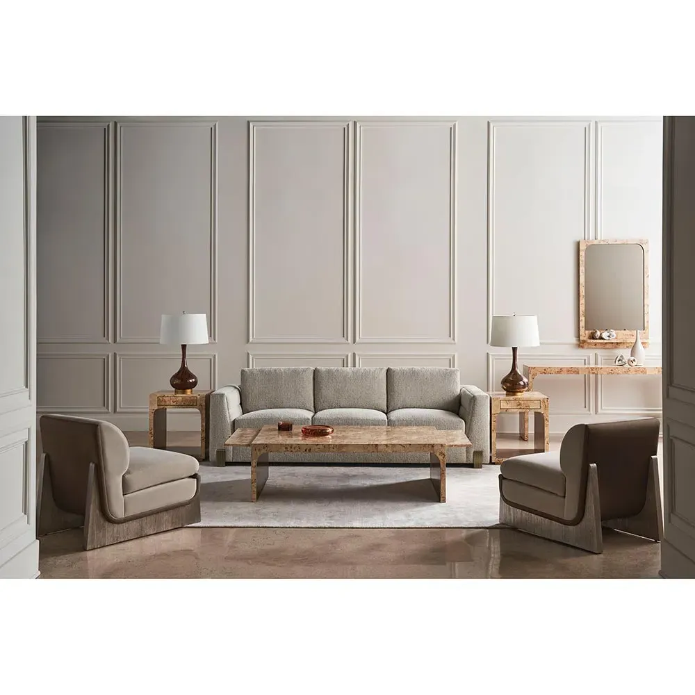 Kaia 3-Seater Sofa - Oatmeal, Performance Fabric