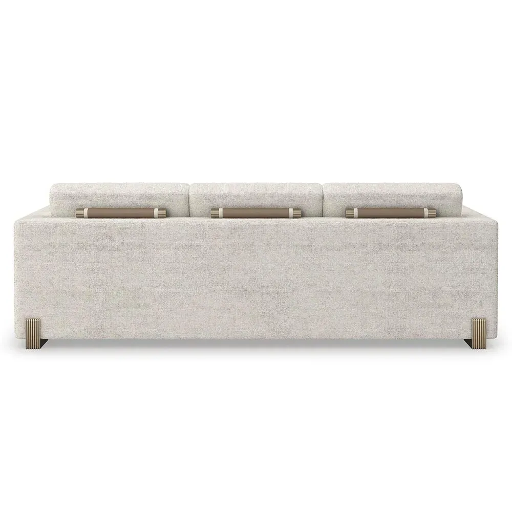 Kaia 3-Seater Sofa - Oatmeal, Performance Fabric