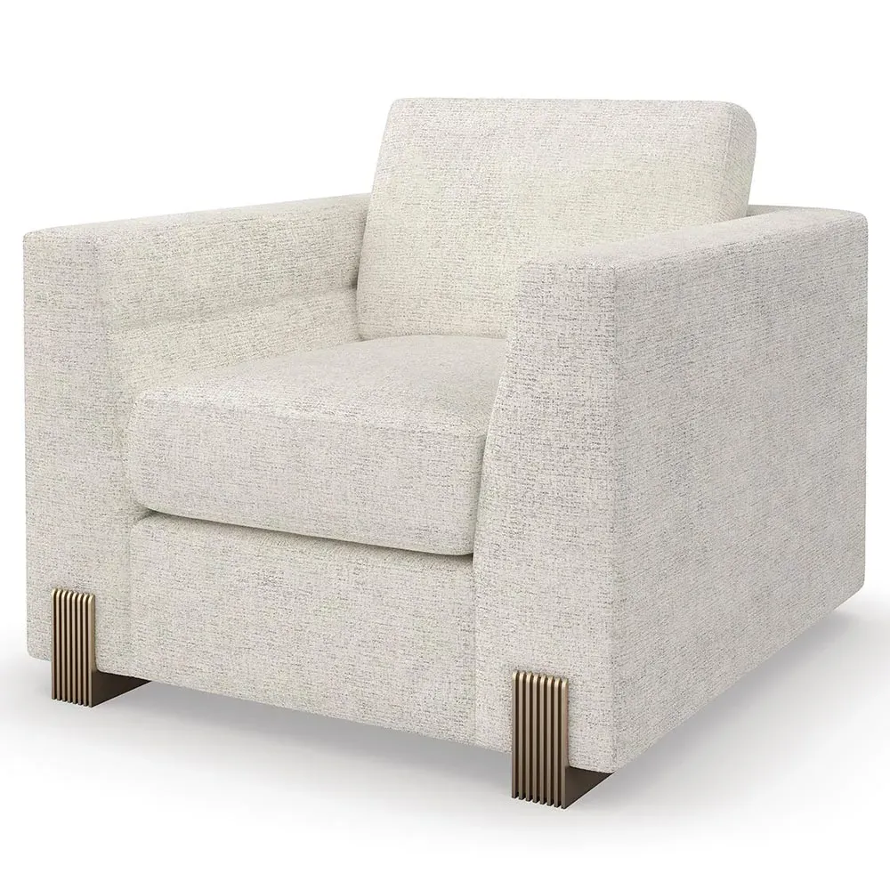 Kaia Arm Chair - Oatmeal, Performance Fabric
