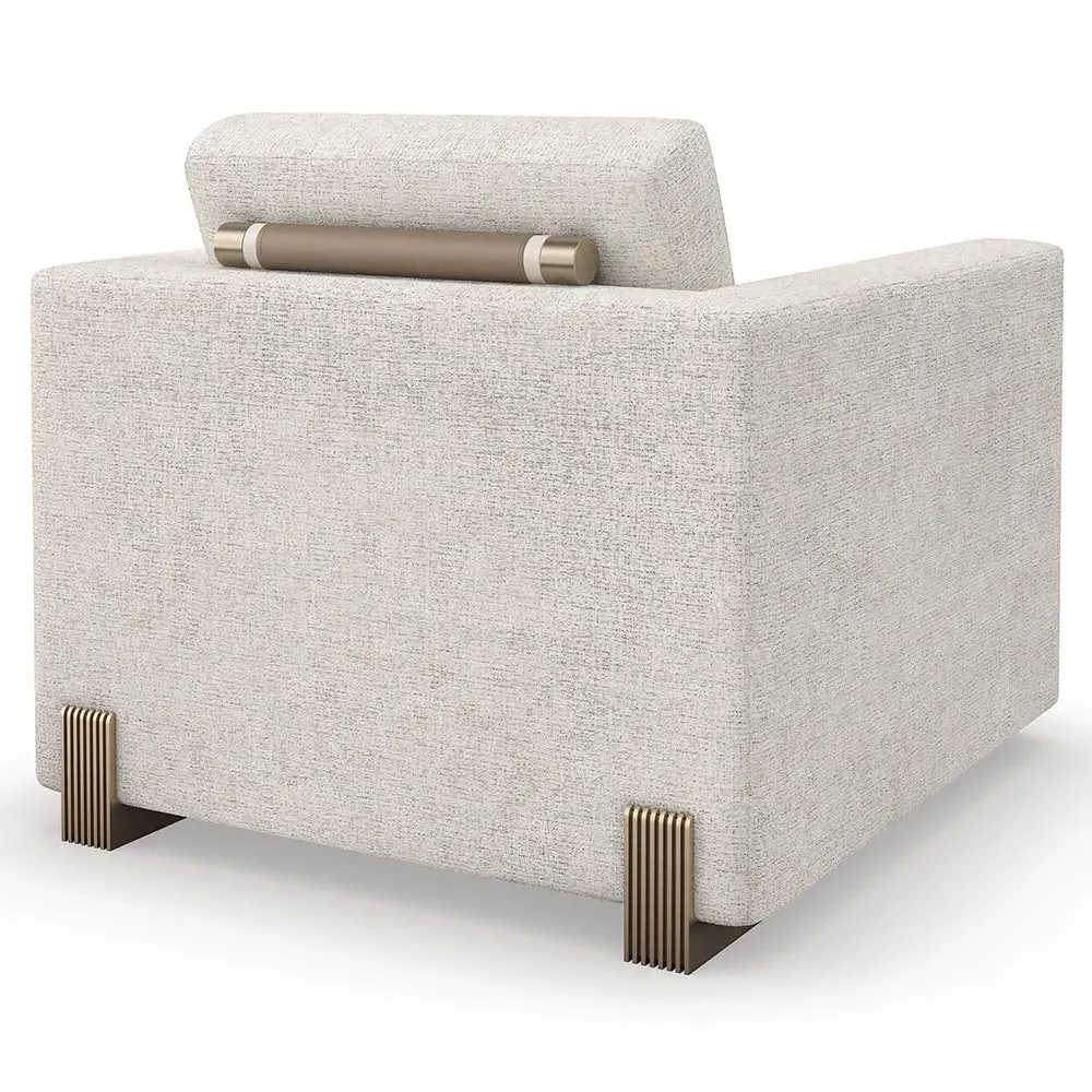 Kaia Arm Chair - Oatmeal, Performance Fabric