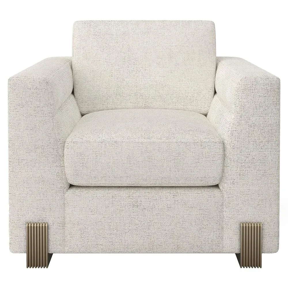 Kaia Arm Chair - Oatmeal, Performance Fabric image
