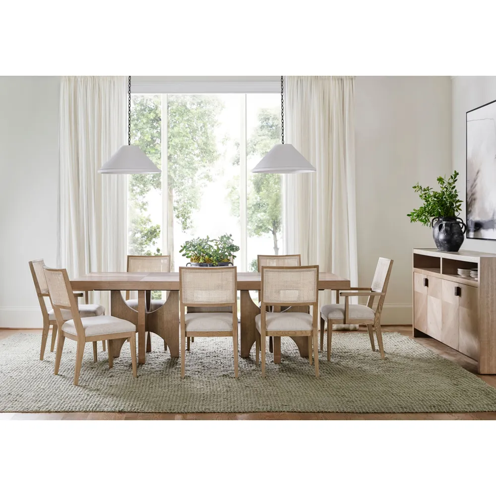 Kaia Cane Dining Side Chair - Beige, Oak