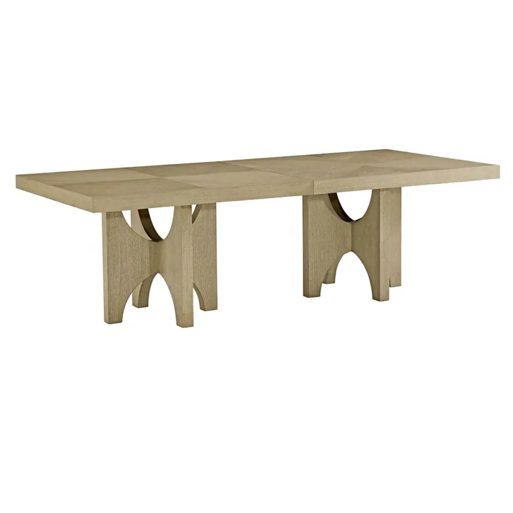 Kaia Extendable Rectangular Dining Table - Brown, Oak