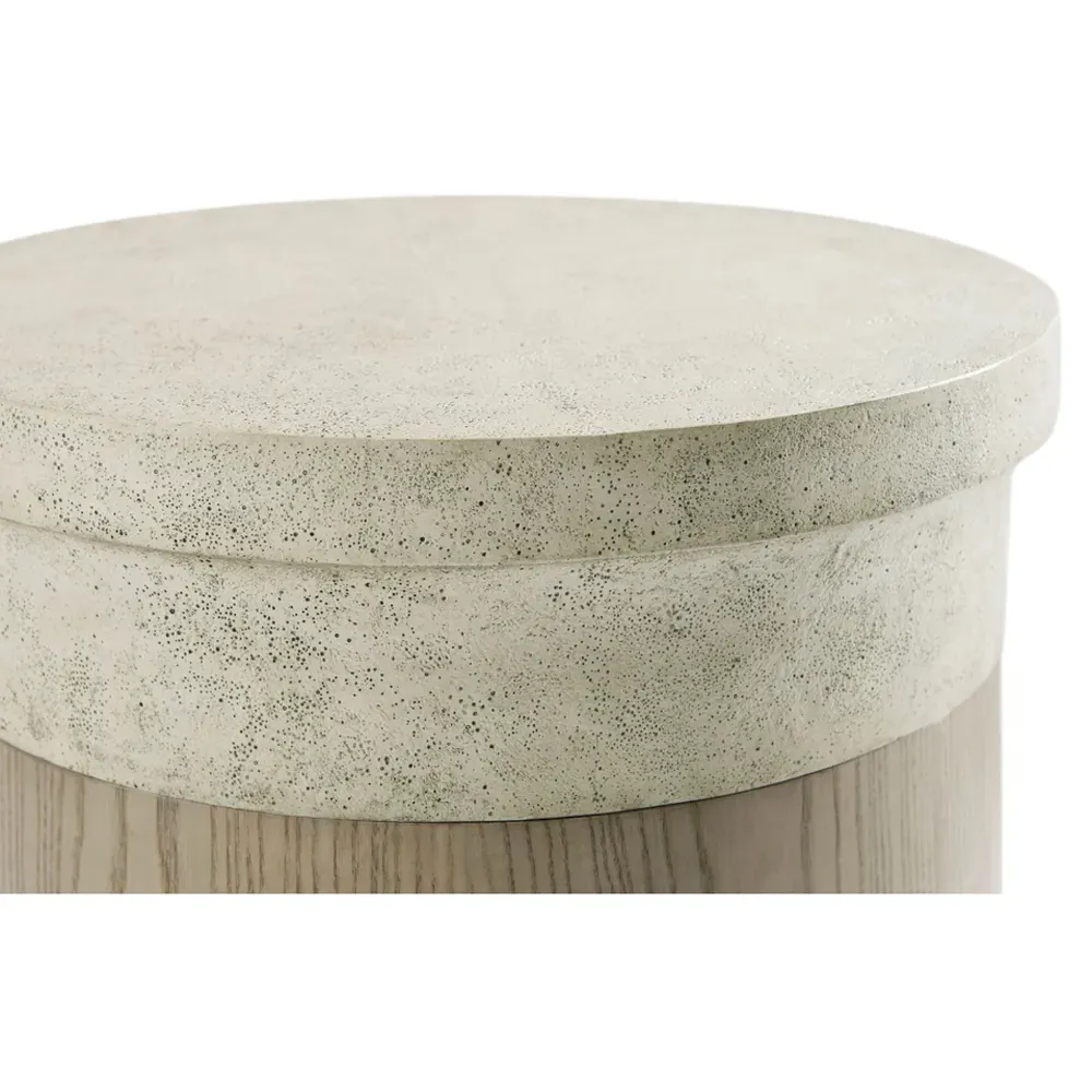 Kaia Large Accent Table - Dune Brown, Oak