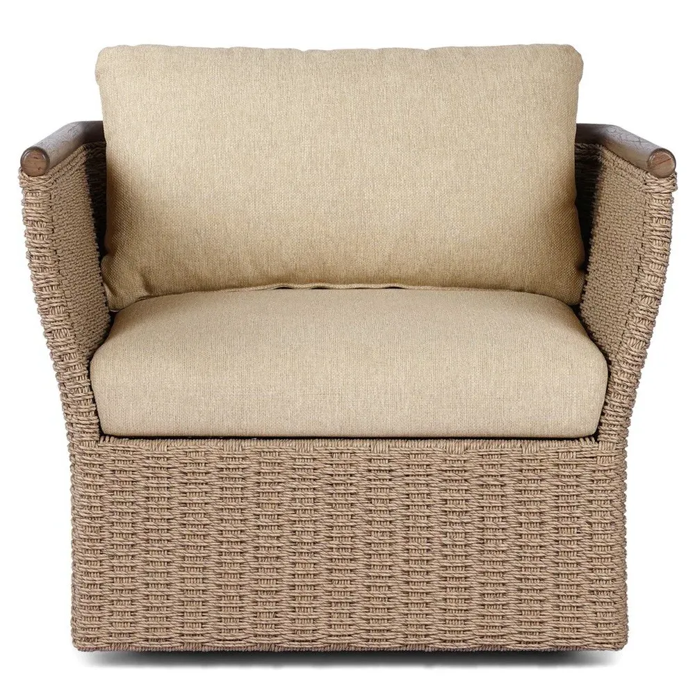 Kaia Outdoor Lounge Chair - Brown, Teak