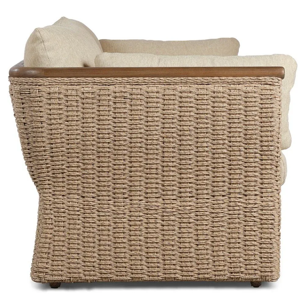 Kaia Outdoor Sofa - Brown, Teak