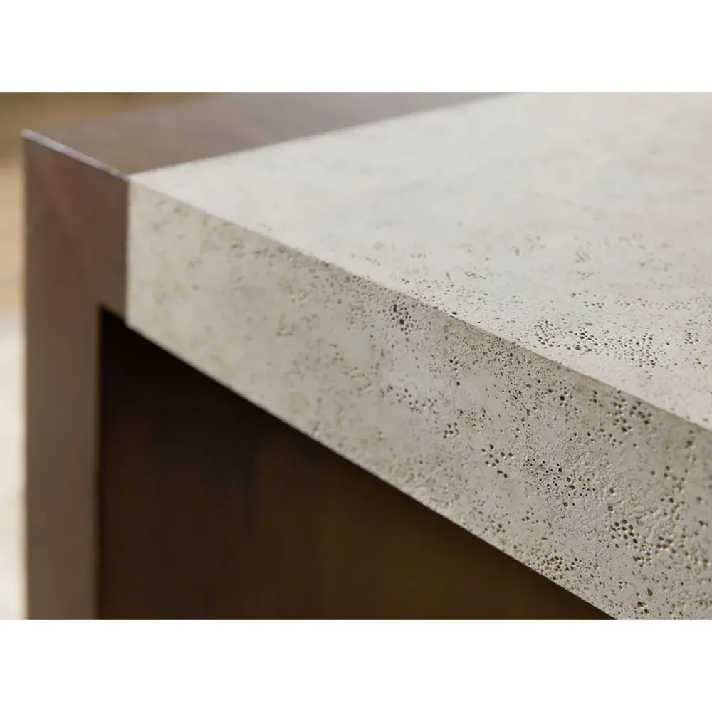 Kaia Rectangular Coffee Table - Earth Brown, Oak