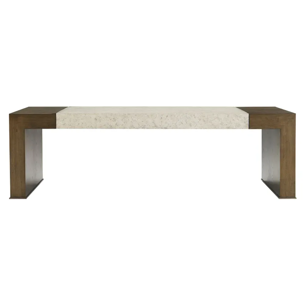 Kaia Rectangular Coffee Table - Earth Brown, Oak