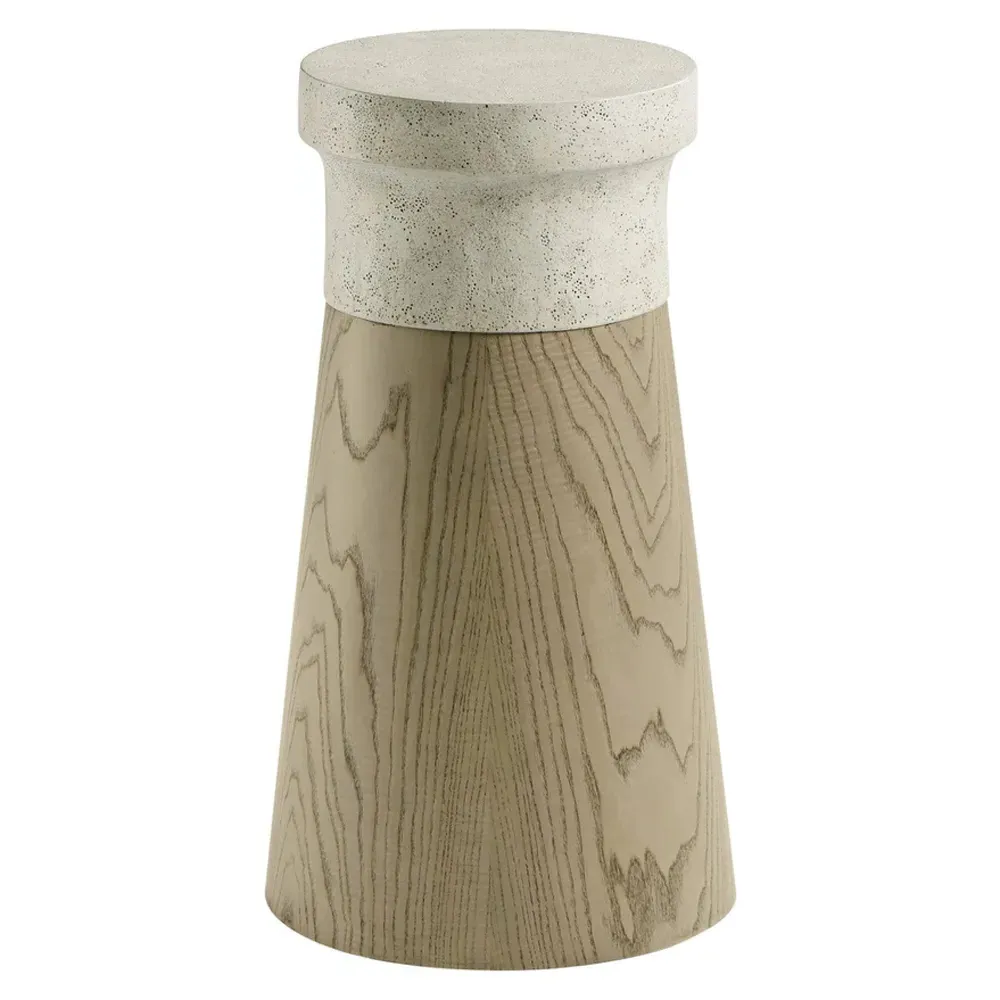 Kaia Small Accent Table - Dune Brown, Oak