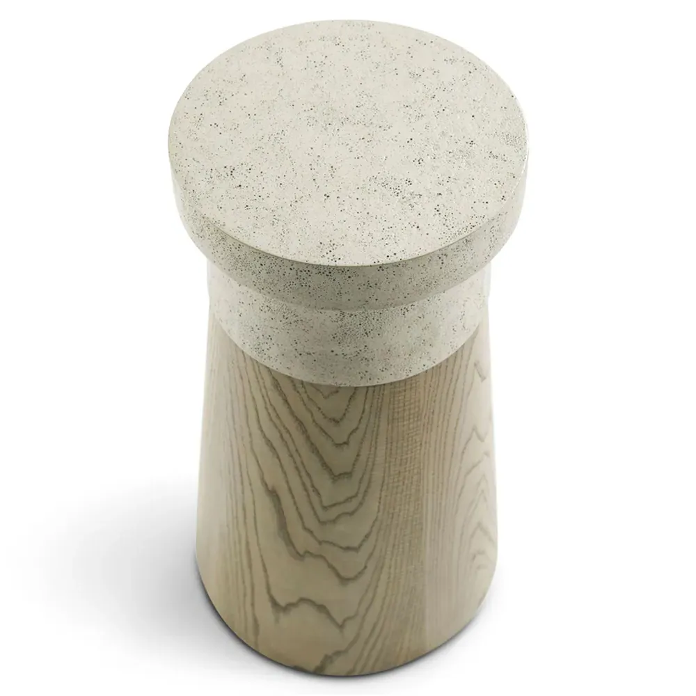 Kaia Small Accent Table - Dune Brown, Oak